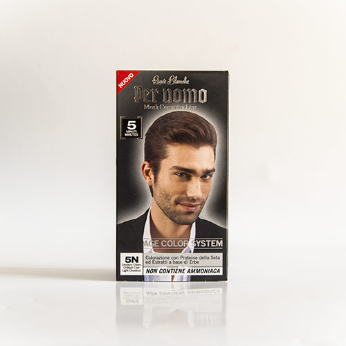 Perruque Pour Homme En Cheveux Naturels REMY, Couleur Châtain Avec Mèches Blanches, Courte, Neuve Avec étiquettes