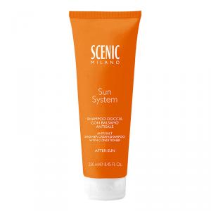 SCENIC SUN SYSTEM SHAMPOO DOCCIA CON BALSAMO ANTISALE 250 ML.